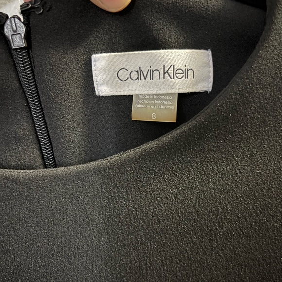 Calvin Klein black dress size 8 with sheer details. - Picture 5 of 5